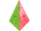 Pyraminx pyramidkub 3D logikpussel roterande plast 9,5 cm