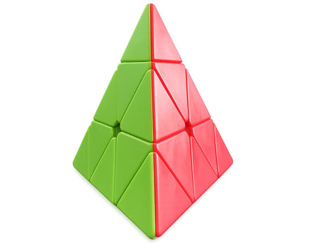 Pyraminx pyramidkub 3D logikpussel roterande plast 9,5 cm