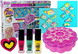 Pysselset armbandstillverkning & nagellack 2-i-1 med rhinestones, 5+