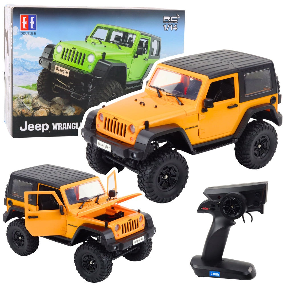 RC Jeep Wrangler Rock Crawler 1:14 4x4 2,4 GHz med LED 7,4V
