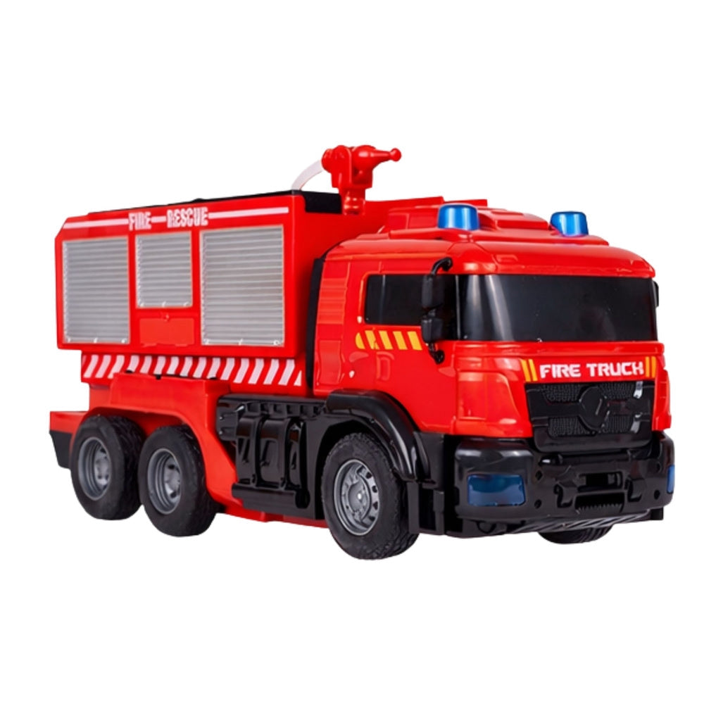 RC brandbil/robot 2-i-1 med vattensprut 40 MHz USB-laddningsbar