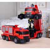 RC brandbil/robot 2-i-1 med vattensprut 40 MHz USB-laddningsbar