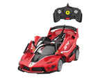 R/C byggblock Ferrari FXXK EVO 1:18 88 delar med fjärrkontroll