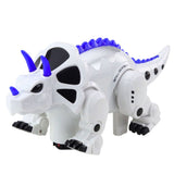 RC dinosaurierobot Triceratops 32 cm med fjärrkontroll, ljud och dans