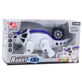 RC dinosaurierobot Triceratops 32 cm med fjärrkontroll, ljud och dans