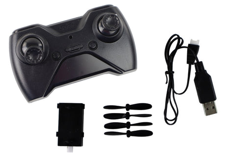 RC flygplan 4D-G3 med LED-lampor, 4 extra propellrar, 30 cm