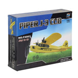 RC-flygplan Piper FX803 2.4 GHz med sändare, 150 mAh batteri gul
