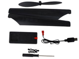 RC-helikopter 70 cm röd 2.4 GHz med gyroskop LED höjdhållning
