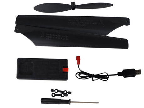 RC-helikopter 70 cm röd 2.4 GHz med gyroskop LED höjdhållning