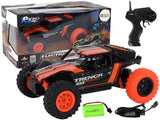 RC off-road bil 1:24 4x4 20 km/h 2.4 GHz fjärrkontroll orange