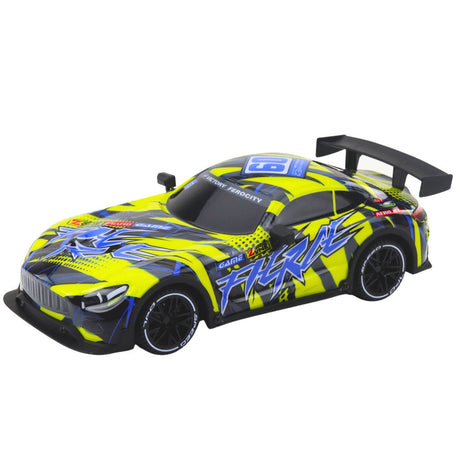 RC racingbil 27 MHz med upplyst kaross 25,5 cm inkl fjärrkontroll