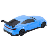 RC racingbil med fjärrkontroll och laddstation, LED-ljus, blå