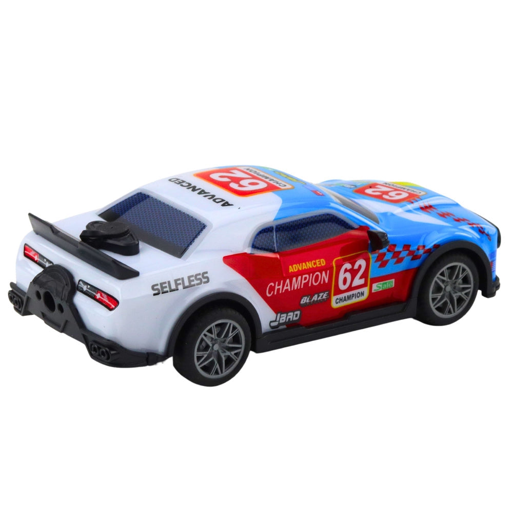 RC sportbil 1:22 med LED, ljud, musik och dimma 2.4 GHz 6-vägs