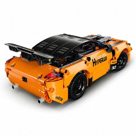 RC-sportbil byggset 545 delar orange 27 cm med fjärrkontroll & app