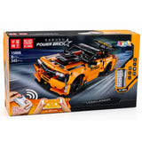 RC-sportbil byggset 545 delar orange 27 cm med fjärrkontroll & app
