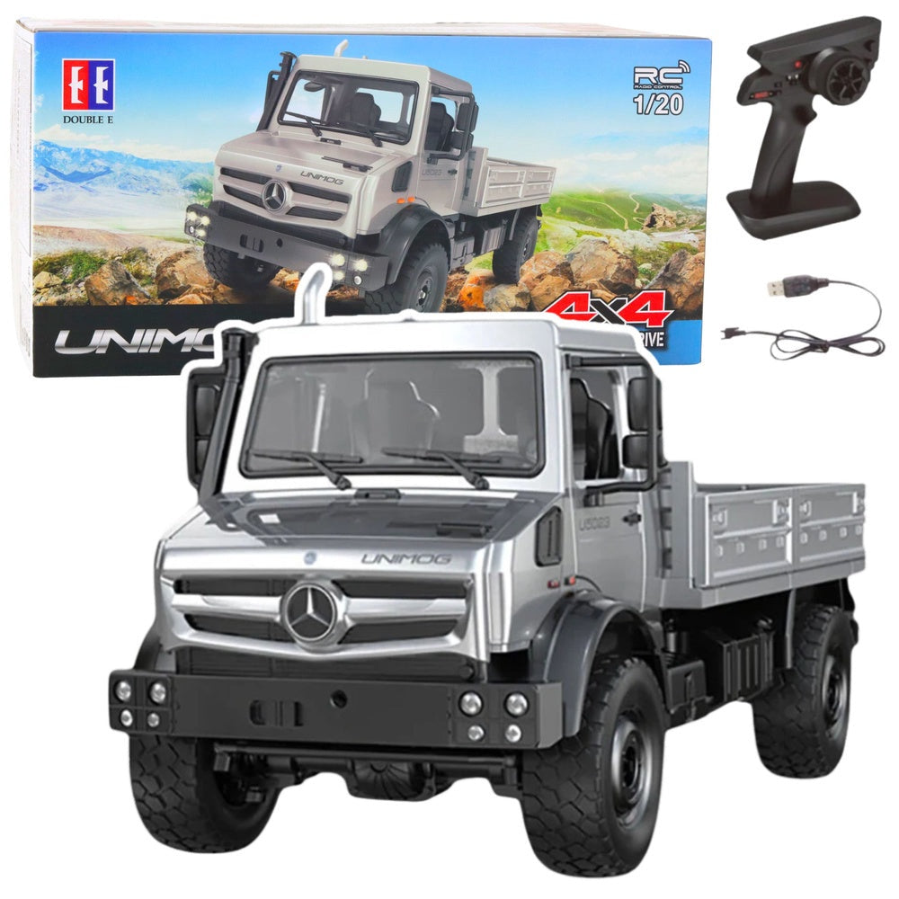 RC terrängbil Unimog 4x4 1:20 2.4 GHz LED 7.4V 1200mAh H6002