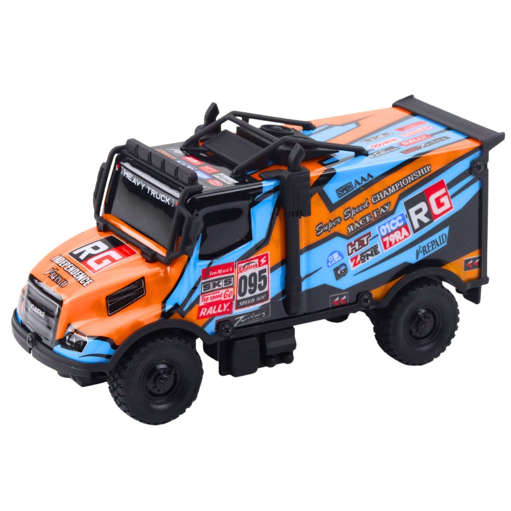 RC-truck 2,4 GHz med ljus, orange, 20 cm