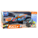 RC-truck 2,4 GHz med ljus, orange, 20 cm