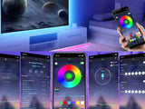 RGB LED-ljusslinga 7,5 m 50 LED USB med app och fjärrkontroll