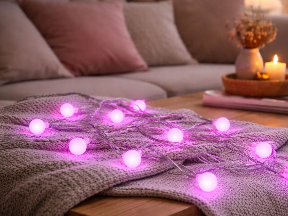 RGB LED-ljusslinga 7,5 m 50 LED USB med app och fjärrkontroll
