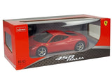 Radiostyrd Ferrari Italia bil 1:14 röd med ljus 2,4 GHz
