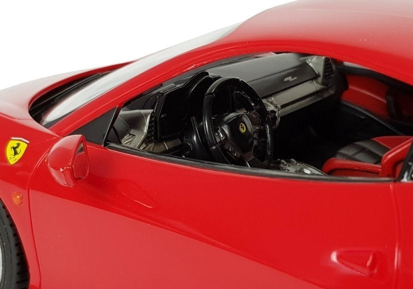 Radiostyrd Ferrari Italia bil 1:14 röd med ljus 2,4 GHz