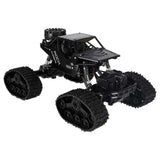 Radiostyrd RC Rock Crawler 4x4 med hjul & larvband 2.4 GHz svart