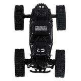 Radiostyrd RC Rock Crawler 4x4 med hjul & larvband 2.4 GHz svart