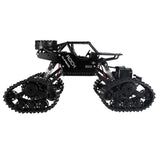 Radiostyrd RC Rock Crawler 4x4 med hjul & larvband 2.4 GHz svart