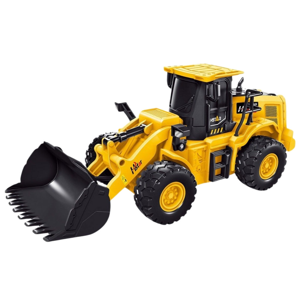 Radiostyrd RC bulldozer 6CH 2,4 GHz med skopa och USB-laddning