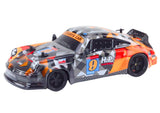 Radiostyrd bil 1:18 orange 2,4 GHz med gummihjul 23 cm