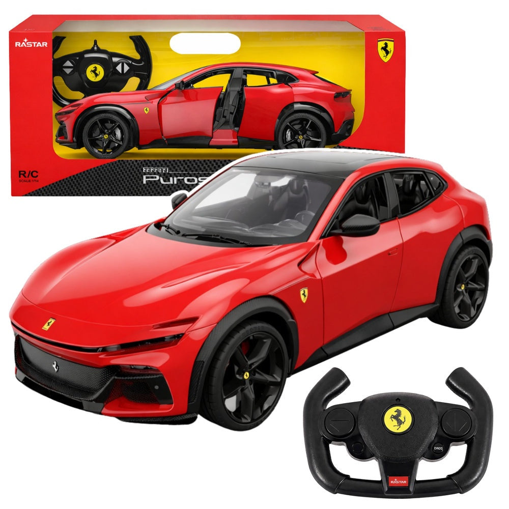 Radiostyrd bil Ferrari Purosangue 1:14 röd 2,4 GHz med ljus