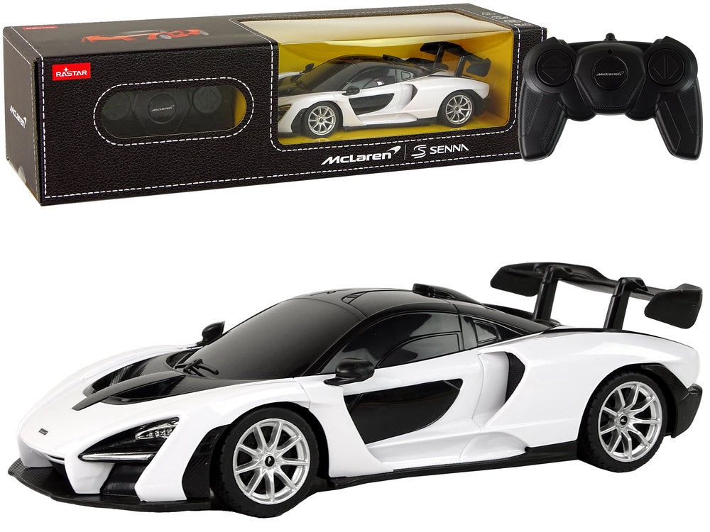Radiostyrd bil McLaren 1:24 vit med fjärrkontroll, från 6 år
