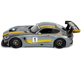 Radiostyrd bil Mercedes AMG GT3 1:14 grå 2.4 GHz med ljus
