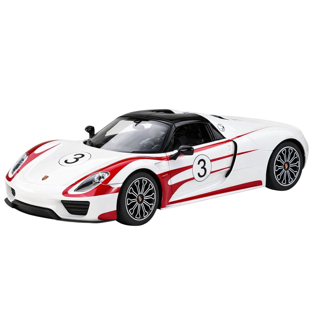 Radiostyrd bil Porsche 918 Spyder 1:14 2,4 GHz LED-ljus vit