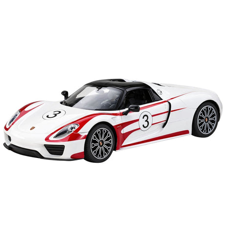 Radiostyrd bil Porsche 918 Spyder 1:14 2,4 GHz LED-ljus vit