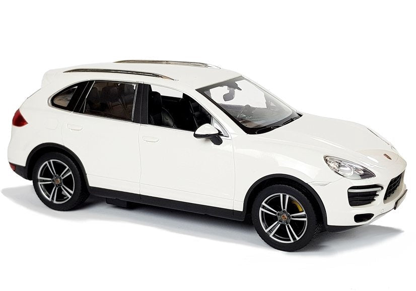 Radiostyrd bil Porsche Cayenne 1:14 vit 2,4 GHz LED-ljus