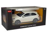Radiostyrd bil Porsche Cayenne 1:14 vit 2,4 GHz LED-ljus