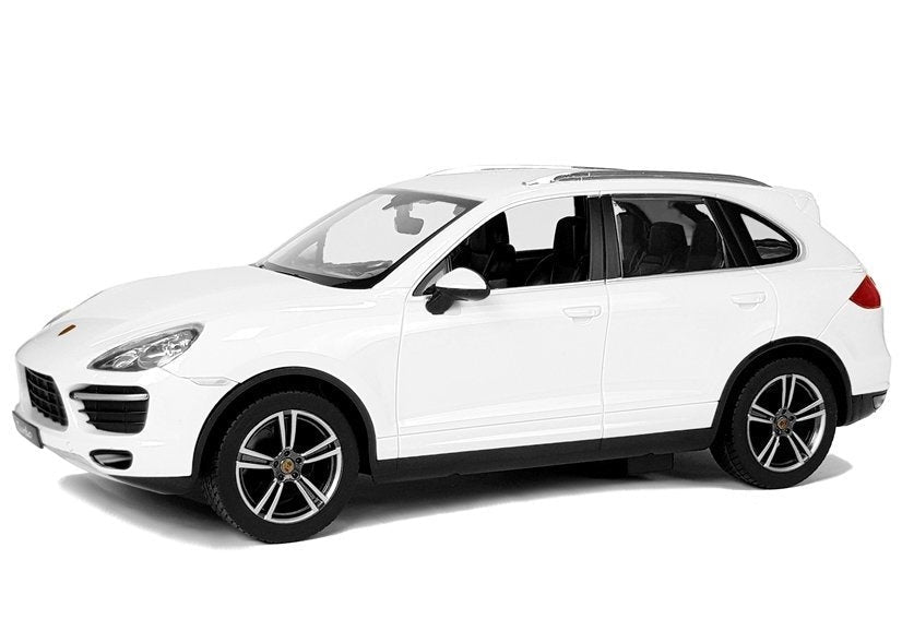 Radiostyrd bil Porsche Cayenne 1:14 vit 2,4 GHz LED-ljus