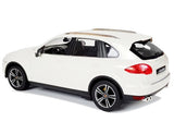 Radiostyrd bil Porsche Cayenne 1:14 vit 2,4 GHz LED-ljus