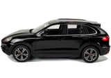 Radiostyrd bil Porsche Cayenne Turbo 1:14 svart med LED 2,4 GHz