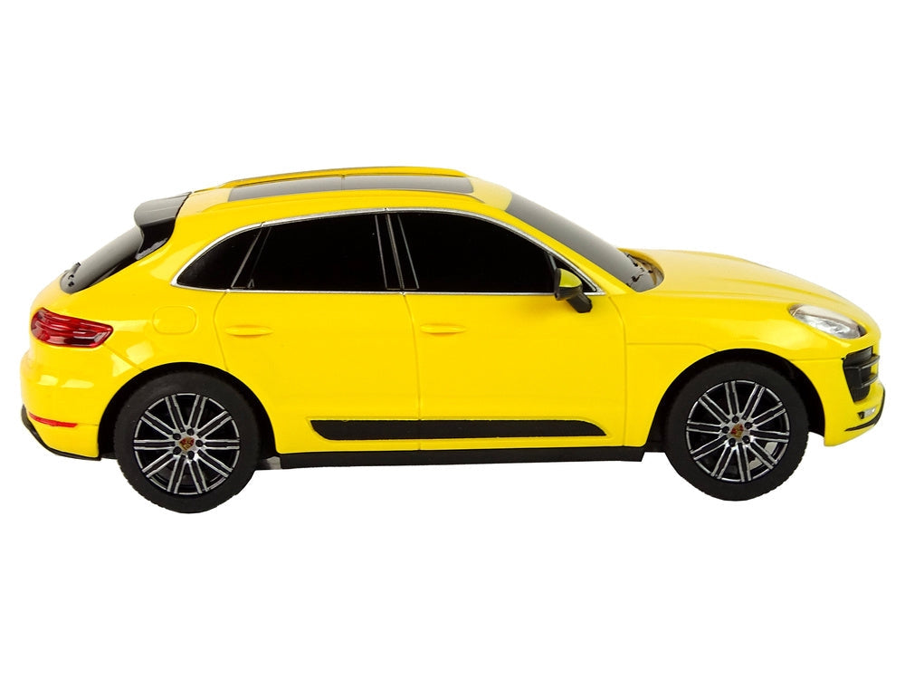 Radiostyrd bil Porsche Macan Turbo 1:24 gul med fjärrkontroll