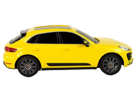 Radiostyrd bil Porsche Macan Turbo 1:24 gul med fjärrkontroll