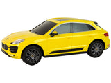 Radiostyrd bil Porsche Macan Turbo 1:24 gul med fjärrkontroll