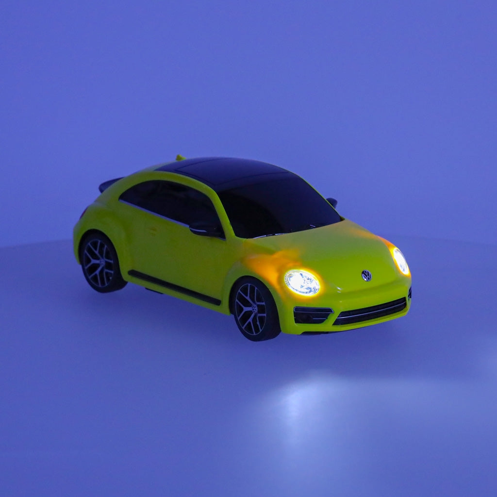 Radiostyrd bil RC 1:14 Volkswagen Beetle gul med handkontroll