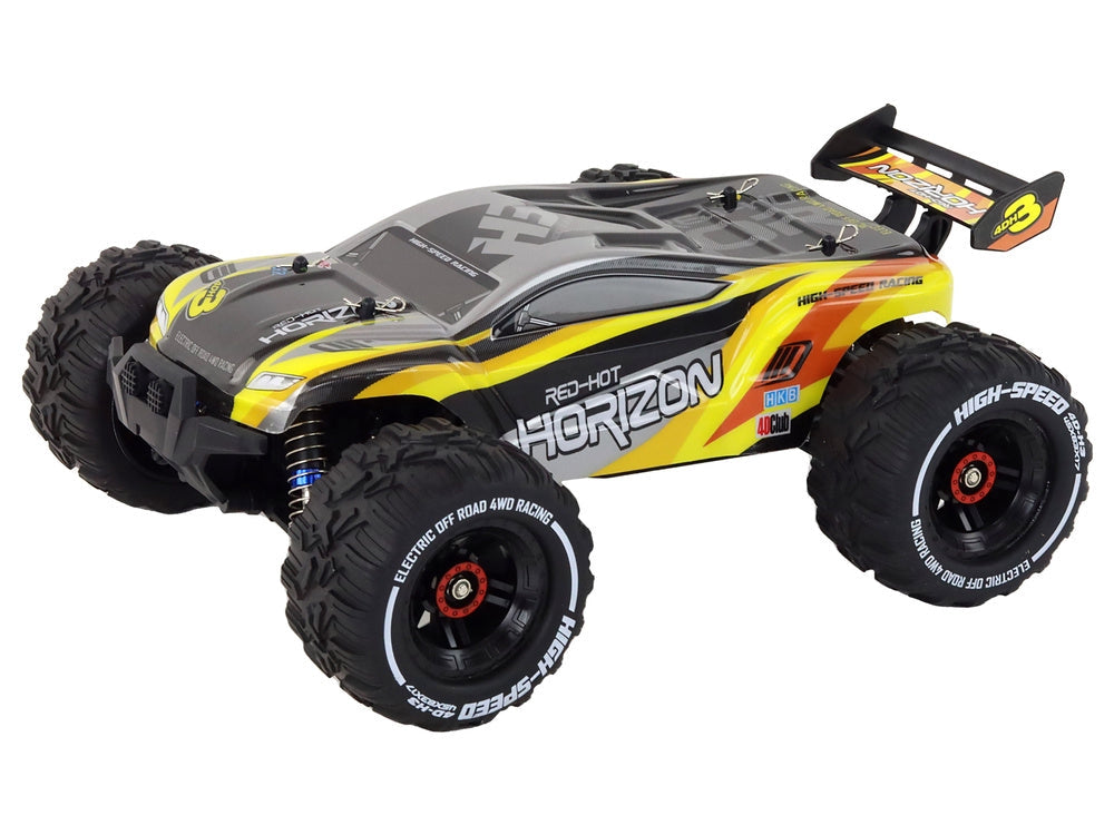 Radiostyrd off-road bil 4WD 30 km/h LED gul 1400 mAh 30 cm