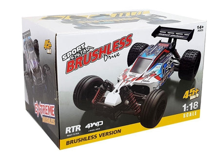 Radiostyrd off-road buggy 1:18 4x4 45 km/h 2.4GHz 7.4V