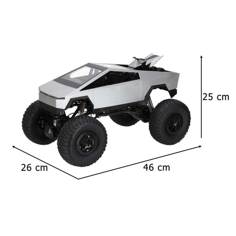 Radiostyrd offroad pickup 1:8 4WD 2.4GHz 7,4V LED 45cm + minibils