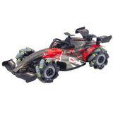 Radiostyrd racingbil 1:10 2.4GHz med ånga, LED och 360° snurr