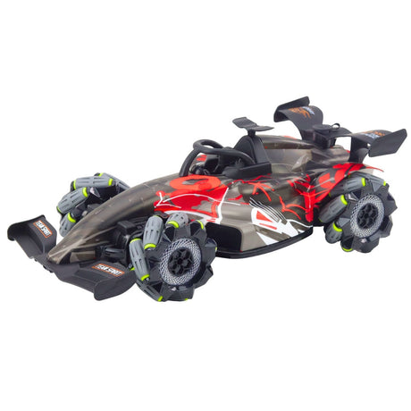 Radiostyrd racingbil 1:10 2.4GHz med ånga, LED och 360° snurr